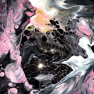 ORIGINAL ABSTRACT FLUID ACRYLIC PAINTING 🖼